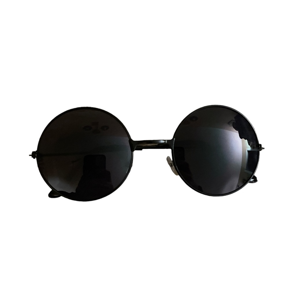 Black circle sunglasses steampunk